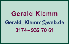 Kontaktdaten Gerald Klemm