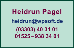 Kontaktdaten Heidrun Pagel