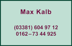 Kontaktdaten Max Kalb
